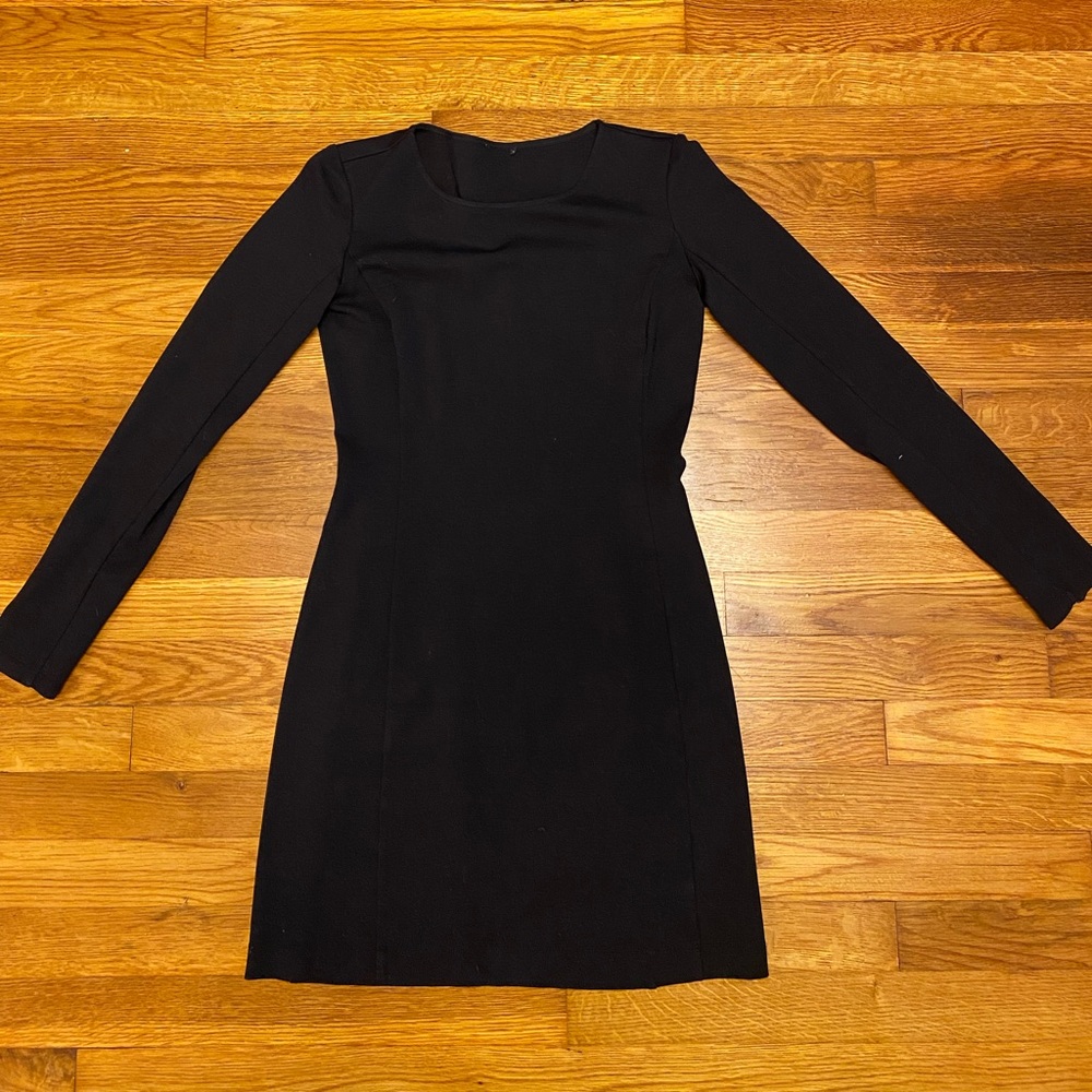 Black dress with long sleeves